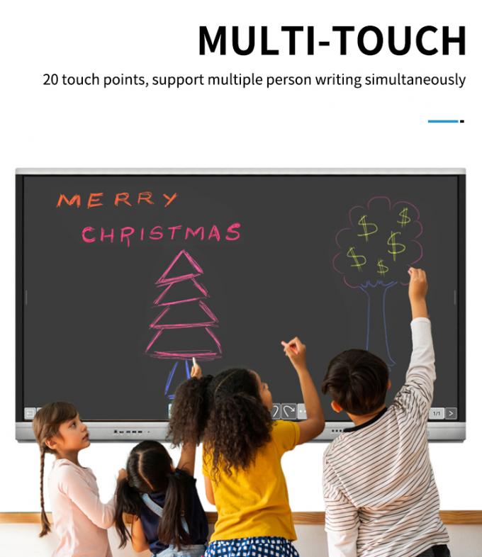आईबोर्ड नया उत्पाद 98" 4K स्मार्ट डिस्प्ले इंटरैक्टिव फ्लैट पैनल डिस्प्ले बैठक कक्ष के लिए बड़े आकार का टच स्क्रीन मॉनिटर 5