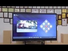 75 इंच इंटरैक्टिव फ्लैट पैनल 65/ 86 /98 इंच स्टैंड के साथ इंटरैक्टिव 4K बोर्ड वैकल्पिक