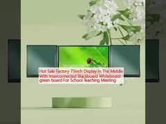 गर्म बिक्री कारखाने 75 इंच के प्रदर्शन के बीच में के साथ इंटरकनेक्टेड ब्लैकबोर्ड सफेदबोर्ड ग्रीनबोर्ड के लिए स्कूल शिक्षण बैठक