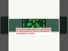 स्कूलों में गतिशील प्रस्तुतियों और बैठकों के लिए वैकल्पिक एयर शेयर फ़ंक्शन के साथ इंटरैक्टिव इंटेलिजेंट ब्लैकबोर्ड