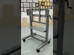 मैनुअल ऊंचाई समायोज्य मोबाइल स्टैंड टीवी ट्रॉली