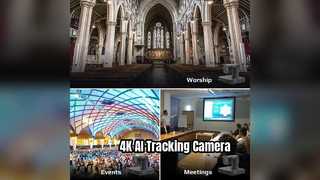 व्यावसायिक बैठकों के लिए iBoard 4K PTZ AI ट्रैकिंग कैमरा