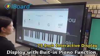 बैठकों के लिए 75 इंच इंटरएक्टिव फ्लैट पैनल