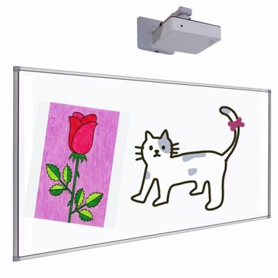 आईबोर्ड कारखाने से स्कूल कक्षा के लिए 102 इंच इंटरएक्टिव प्रोजेक्टर बोर्ड