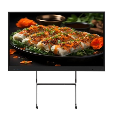 इंटरैक्टिव व्हाइटबोर्ड फ्लैट पैनल स्मार्ट टच मॉनिटर टीवी 4K अल्ट्रा एचडी स्क्रीन के साथ ऑल-इन-वन पीसी बिजनेस और शिक्षण के लिए