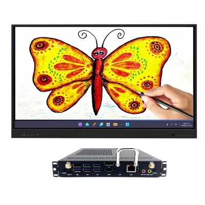 4K HD 65 75 इंच स्कूल इंटरैक्टिव व्हाइटबोर्ड एलसीडी डिस्प्ले मीटिंग इलेक्ट्रॉनिक डिजिटल इंटरैक्टिव फ्लैट पैनल