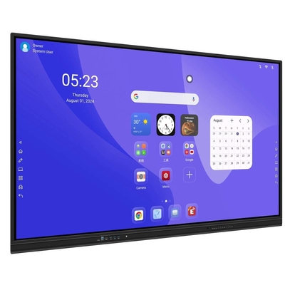 4K HD 65 75 इंच स्कूल इंटरैक्टिव व्हाइटबोर्ड एलसीडी डिस्प्ले मीटिंग इलेक्ट्रॉनिक डिजिटल इंटरैक्टिव फ्लैट पैनल