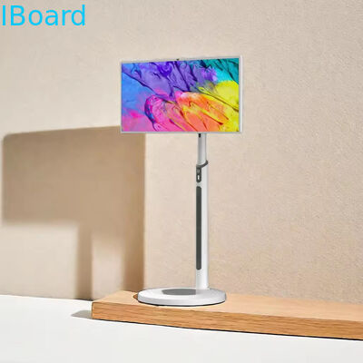 32 इंच पोर्टेबल टच स्क्रीन कियोस्क कैपेसिटिव 10 पॉइंट इंटरैक्टिव डिस्प्ले के साथ