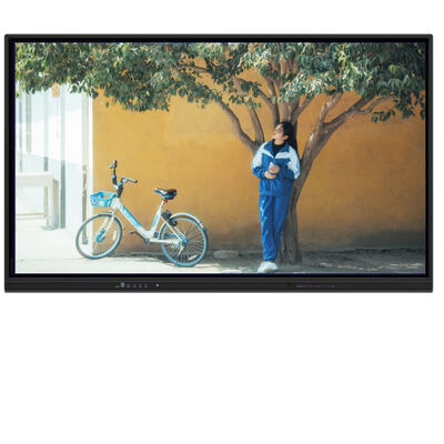 स्कूल और सम्मेलन के लिए 65 इंच 4K रेजोल्यूशन मल्टी-टच इंटरैक्टिव फ्लैट पैनल स्मार्ट बोर्ड