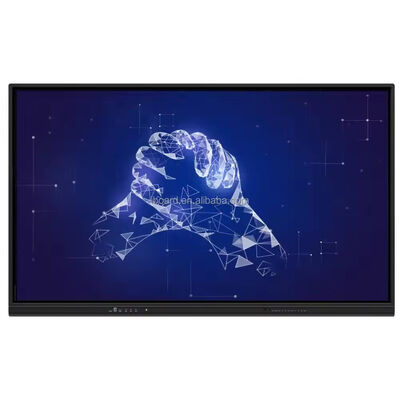 स्कूल और सम्मेलन के लिए 65 इंच 4K रेजोल्यूशन मल्टी-टच इंटरैक्टिव फ्लैट पैनल स्मार्ट बोर्ड
