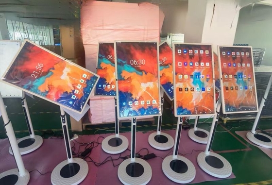 आईबोर्ड 32 इंच एंड्रॉयड 13 स्मार्ट टच स्क्रीन वायरलेस डिस्प्ले कैमरे के साथ 5-7H लंबी बैटरी जीवन समायोज्य स्टैंड