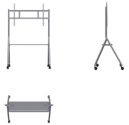 इंटरैक्टिव व्हाइटबोर्ड स्टैंड टीवी स्मार्ट टीवी/आईएफपीडी के लिए मोबाइल स्टैंड 43-86 इंच आकार