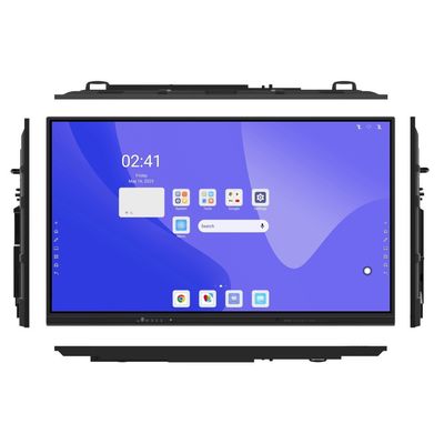 फैक्टरी थोक इन्फ्रारेड इंटरैक्टिव व्हाइटबोर्ड, HDMI USB कनेक्शन के साथ, कस्टम डिज़ाइन इंटरैक्टिव फ्लैट पैनल डिस्प्ले, स्मार्ट टच बोर्ड, शिक्षा, सम्मेलन और बैठक के लिए AI फ़ंक्शन के साथ व्हाइट बोर्ड