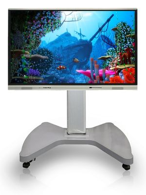 इन्फ्रारेड इंटरैक्टिव व्हाइटबोर्ड क्यूआर कोड शेयरिंग मल्टी टच 50 टच पॉइंट मॉडर्न डिज़ाइन इंटरैक्टिव फ्लैट पैनल डिस्प्ले