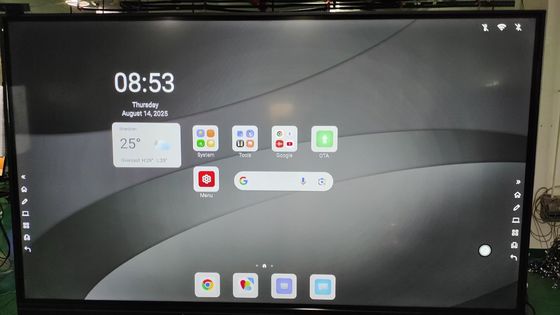 2x15W स्पीकर, इंटरेक्टिव टच स्क्रीन मॉनिटर, जिसमें वैकल्पिक माइक्रोफ़ोन और उत्पाद आयाम 1990 x 1203 x 113 मिमी मीटिंग रूम के लिए डिज़ाइन किए गए हैं