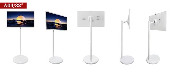 इंटरेक्टिव व्हाइटबोर्ड एलसीडी टच स्क्रीन 32 इंच बैटरी के साथ पोर्टेबल टच मॉनिटर