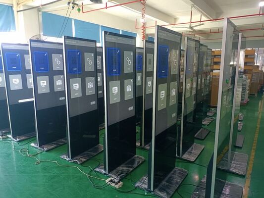 20Years factory iBoard Floor Standing Capacitive Touch Screen Kiosk Aluminum Alloy Frame