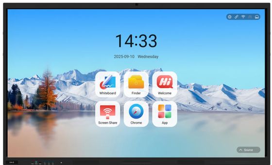 सम्मेलन शिक्षा के लिए 86 इंच का आईबोर्ड इंटरैक्टिव व्हाइटबोर्ड स्मार्ट फ्लैट पैनल
