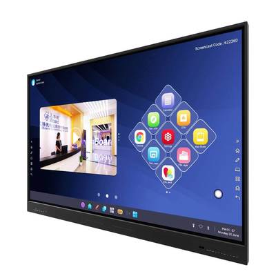 आईबोर्ड YL5W-75 Android 13.0 8G 128G 500cd/m2 के लिए ब्रोशर स्पीकर के साथ वाईफाई कैमरा और माइक्रोफोन के साथ स्कूल परियोजना कार्यालय की बैठकों के लिए उपयोग