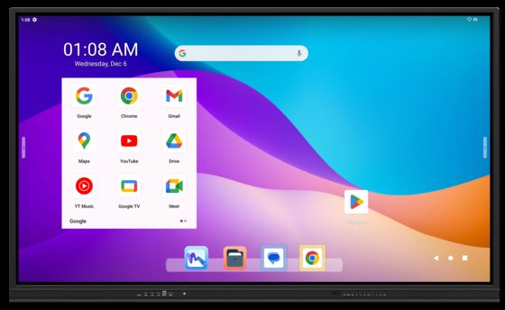 86 इंच iBoard इंटरैक्टिव व्हाइटबोर्ड Google EDLA कक्षा और सम्मेलन के लिए प्रमाणित