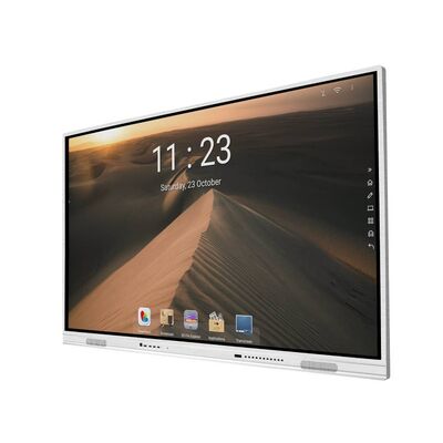 2x15W स्पीकर, इंटरेक्टिव टच स्क्रीन मॉनिटर, जिसमें वैकल्पिक माइक्रोफ़ोन और उत्पाद आयाम 1990 x 1203 x 113 मिमी मीटिंग रूम के लिए डिज़ाइन किए गए हैं