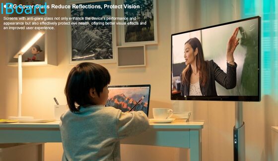 32 इंच वायरलेस इंटरैक्टिव व्हाइटबोर्ड बिल्ट-इन कैमरा और पोर्टेबल स्मार्ट स्क्रीन टीवी के साथ