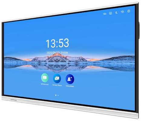 सहयोगात्मक शिक्षण के लिए 4K UHD डिस्प्ले और 20/40 टच पॉइंट्स वाला 86 इंच इंटरेक्टिव व्हाइटबोर्ड