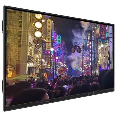 एंड्रॉयड 13 या 14 के साथ इंटरैक्टिव फ्लैट पैनल 4 मिमी टेम्पर्ड ग्लास और स्मार्ट व्हाइटबोर्ड में निर्मित 6 सरणी माइक्रो