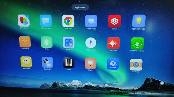 अंतर्निहित एंड्रॉयड सिस्टम उन्नयन इंटरैक्टिव व्हाइटबोर्ड टच स्क्रीन मॉनिटर निर्माता