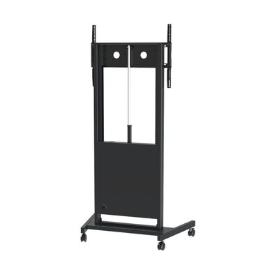इलेक्ट्रिक हाइट एडजस्टेबल मोबाइल स्टैंड फ्लोर स्टैंड 86 इंच तक टीवी/आईएफपीडी के लिए