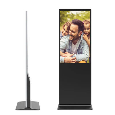 आईबोर्ड 43 50 55 65 75 इंच वर्टिकल स्टैंड एडवरटाइजिंग स्क्रीन एलसीडी डिजिटल साइनेज टोटेम एलईडी डिस्प्ले फॉर एग्जीबिशन