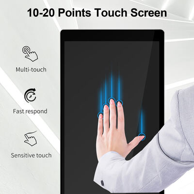 आईबोर्ड 43 50 55 65 75 इंच वर्टिकल स्टैंड एडवरटाइजिंग स्क्रीन एलसीडी डिजिटल साइनेज टोटेम एलईडी डिस्प्ले फॉर एग्जीबिशन