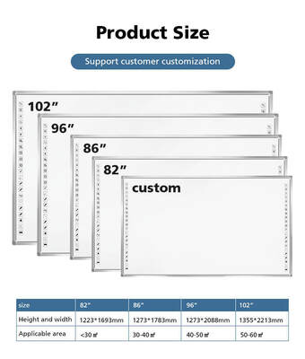 इंटरएक्टिव व्हाइटबोर्ड सॉफ्टवेयर सूट ऑप्टिकल इंटरएक्टिव व्हाइटबोर्ड 120 एफपीएस सैंपलिंग दर प्रदान करता है और तह किया जाता है नहीं बैठक के लिए डिज़ाइन किया गया