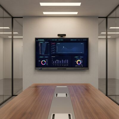 98 इंच इंटरैक्टिव फ्लैट पैनल 4K यूएचडी रिज़ॉल्यूशन एंड्रॉयड 9.0 और बेहतर सहयोग के लिए 2 X 10W स्पीकर के साथ