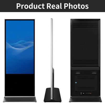 43 इंच ब्लैक डिस्प्ले मोड डिजिटल साइनेज, रिमोट कंटेंट मैनेजमेंट और बेहतर विज्ञापन प्रदर्शन के लिए कस्टमाइज्ड स्क्रीन साइज के साथ
