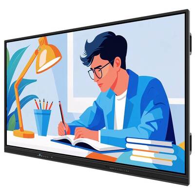 मीटिंग ऑफिस के लिए 75 इंच एंड्रॉइड पीसी स्मार्ट पैनल वाईफ़ाई एचडीएमआई यूएसबी 50 टच पॉइंट