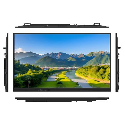 इंटरएक्टिव व्हाइटबोर्ड जिसमें हार्डवेयर जोड़ने के लिए HDMI USB और वायरलेस कास्टिंग शामिल है