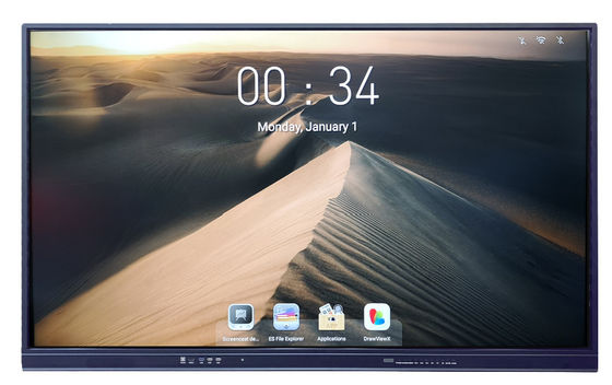 आईआर इंटरैक्टिव फ्लैट पैनल डिजिटल बोर्ड 55 इंच स्मार्ट टच स्क्रीन