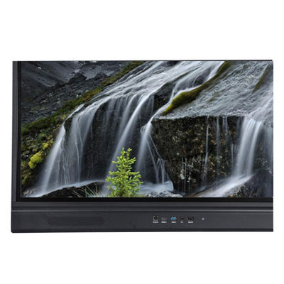 65 इंच एलईडी इंटरैक्टिव व्हाइटबोर्ड, एंड्रॉइड स्मार्ट फ्लैट पैनल 20/40 टच पॉइंट्स इन्फ्रारेड ब्लैक कलर