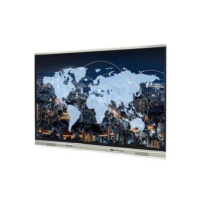 75 इंच इंटरएक्टिव टच स्क्रीन व्हाइटबोर्ड 1651x929mm, Android8.0, ब्लैक एंड सिल्वर