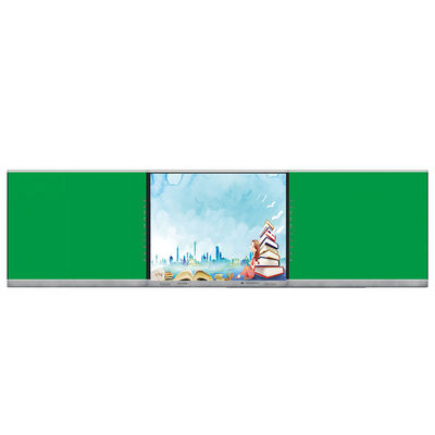 बुद्धिमान ब्लैकबोर्ड 75 86 इंच डिस्प्ले मल्टी फिंगर इंटरैक्टिव टच साइड बार बाएं दाएं बोर्ड कक्षा के छात्र के लिए