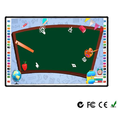 90 इंच इन्फ्रारेड इंटरैक्टिव व्हाइटबोर्ड इलेक्ट्रॉनिक व्हाइट बोर्ड USB इंटरफ़ेस सिरेमिक नैनो सतह