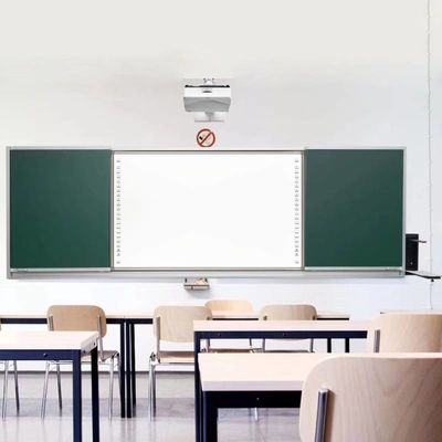 बैठक या शिक्षण के लिए प्रोजेक्टर के साथ 96 इंच इन्फ्रारेड इंटरैक्टिव व्हाइटबोर्ड टच स्क्रीन स्मार्ट टीवी