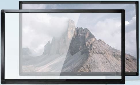 टच कियोस्क 8ms 20 टच पॉइंट्स के लिए iBoard OEM आकार 19-200 इंच इन्फ्रारेड मल्टी टच फ्रेम