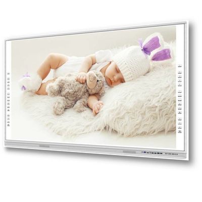 मीटिंग के लिए क्लासरूम ऑल इन वन इन्फ्रारेड इंटरएक्टिव व्हाइटबोर्ड RoHS स्मार्ट टीवी व्हाइटबोर्ड