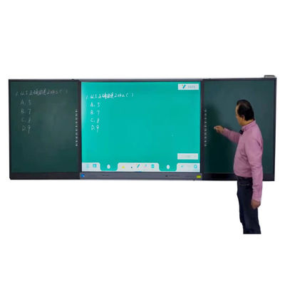 450cd/m2 मल्टीफंक्शनल 75'' स्मार्ट इंटेलिजेंट ब्लैकबोर्ड Android 9.0 रिकॉर्ड करने योग्य