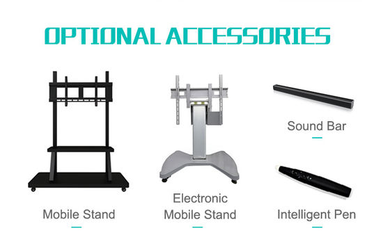 3840x2160 इंटरएक्टिव टच स्क्रीन मॉनिटर, एल्यूमिनियम फ्रेम, इन्फ्रारेड, शिक्षा के लिए Ed