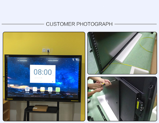 IBoard पोर्टेबल इंटरएक्टिव फ्लैट पैनल ब्लैक मिनी बिल्ट-इन OPS I7 I5 जनरेशन इंटेल कोर