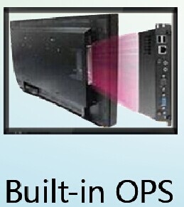 IBoard पोर्टेबल इंटरएक्टिव फ्लैट पैनल ब्लैक मिनी बिल्ट-इन OPS I7 I5 जनरेशन इंटेल कोर