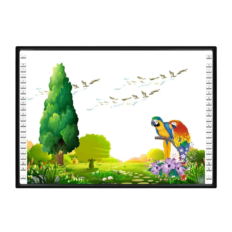 वैकल्पिक प्रोजेक्टर उच्च सटीकता उंगली और कलम स्पर्श 10 अंक आईआर इंटरैक्टिव व्हाइटबोर्ड स्कूल शिक्षण कक्षा के लिए